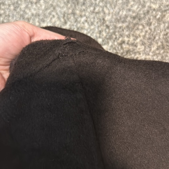 NWOT Banana Republic Chocolate Brown Oversized Double-Faced Wool Cape Coat - Picture 8 of 13